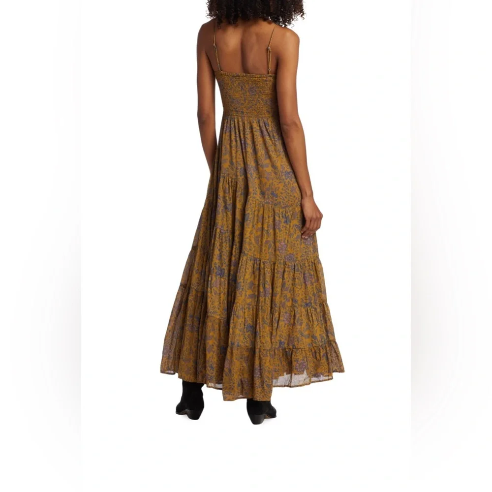 Free People Mustard Floral Maxi Dress - Picture 10 of 13